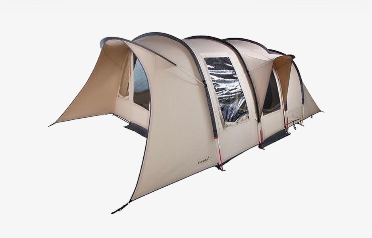 Eureka 5-persoons tunneltent + originele luifel + vloergaas, Ophalen, Zo goed als nieuw