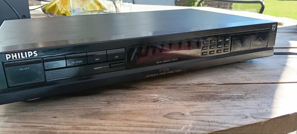 Philips FT 670 Tuner - Vintage Stereo Radio Ontvanger, Audio, Tv en Foto, Tuners, Ophalen of Verzenden, Gebruikt, Analoog