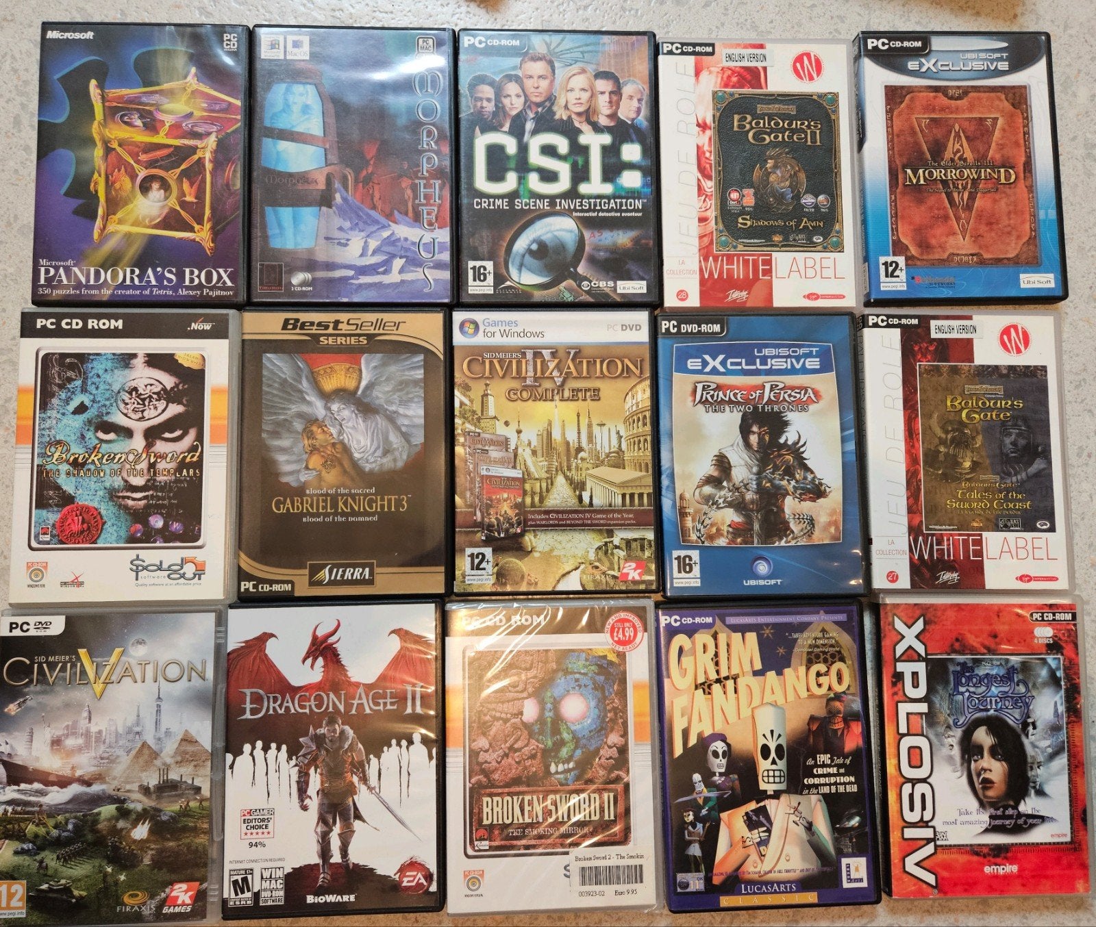 Grote collectie PC CD-ROM games, Gebruikt, Overige genres, 1 speler, Ophalen of Verzenden