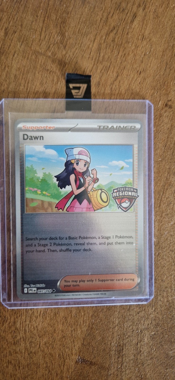 Dawn Trainer Kaart 087/094 Regional Championships Stamp, Ophalen of Verzenden, Zo goed als nieuw, Losse kaart