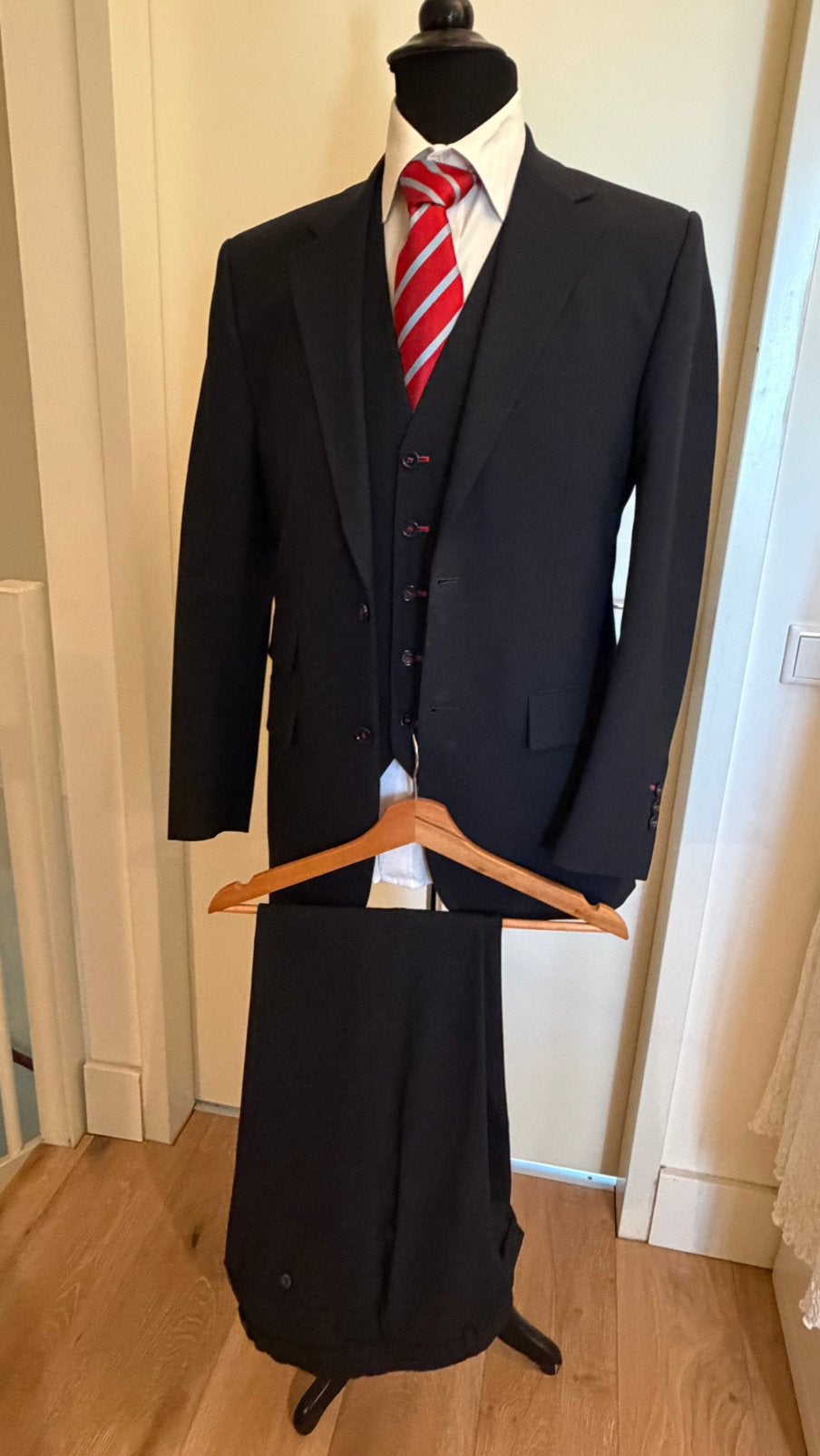 Complete outfit Horeca opleiding Rooi Pannen, Ophalen of Verzenden, Zo goed als nieuw, Maat 48/50 (M), Blauw