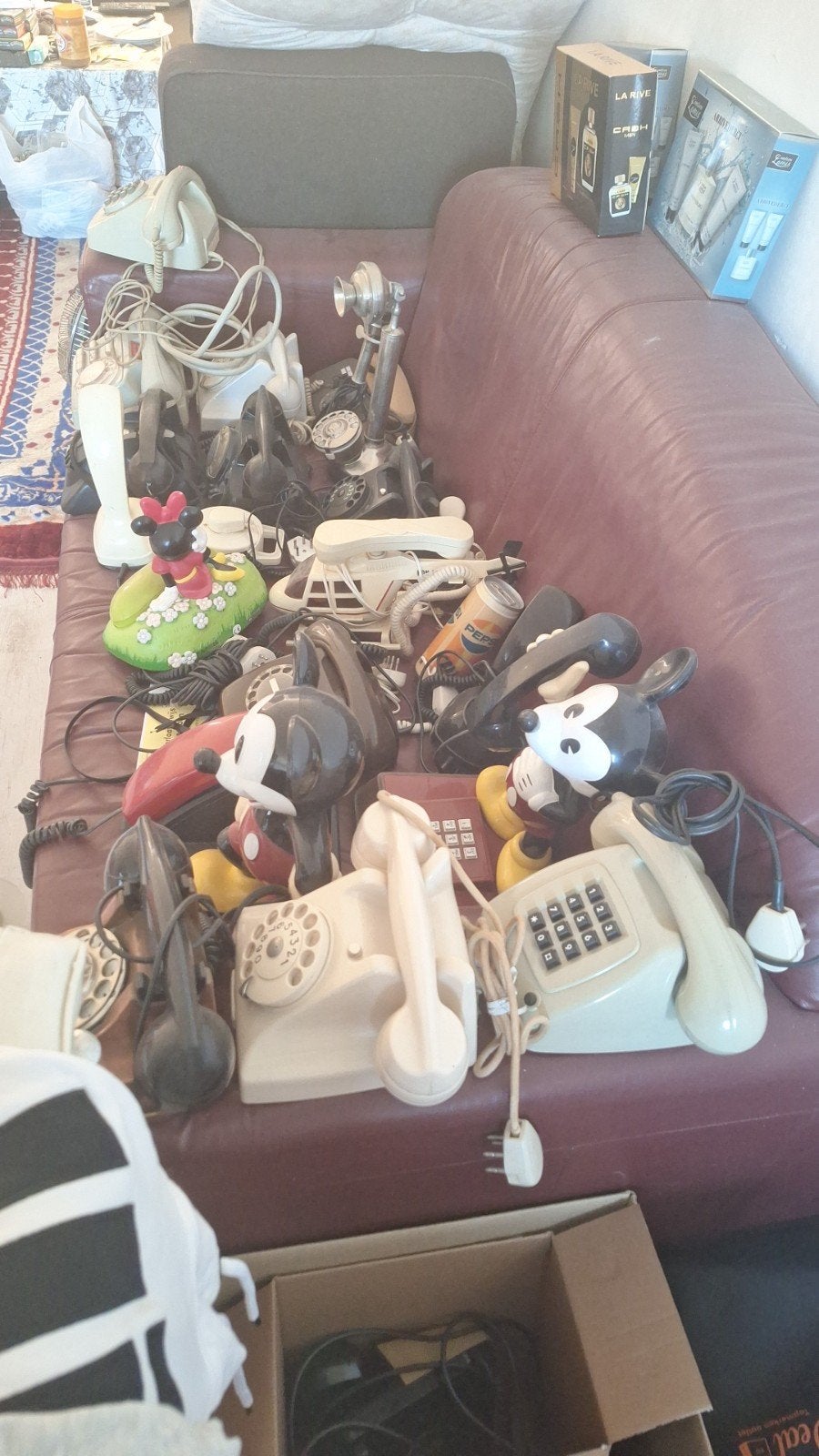Grote collectie vintage telefoons en diverse items, Ophalen of Verzenden