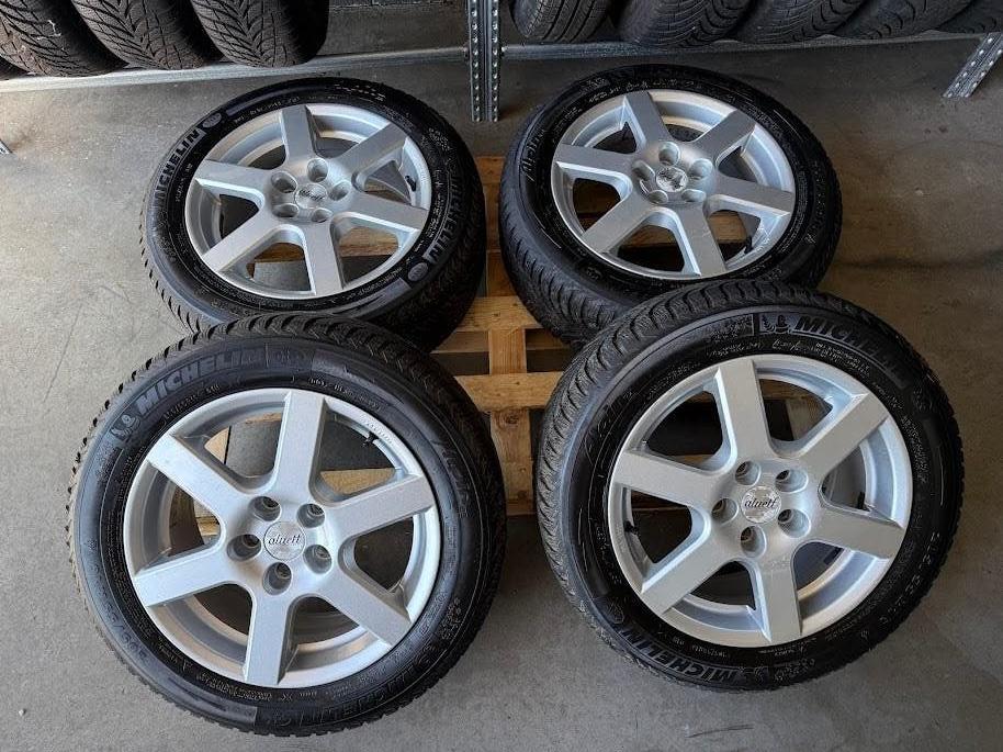 Velgen + winterbanden | 205/55 R16 | Michelin | incl montage, Ophalen, Gebruikt, 16 inch, Banden en Velgen