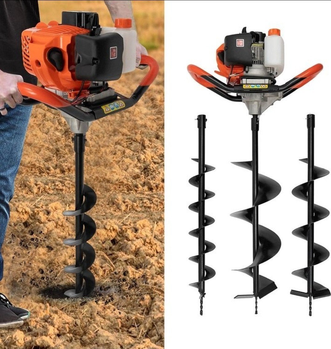 Nieuwe benzine grondboor met 3 boren:100-150-200+verlengstuk, Tuin en Terras, Ophalen of Verzenden, Nieuw, Grondboor