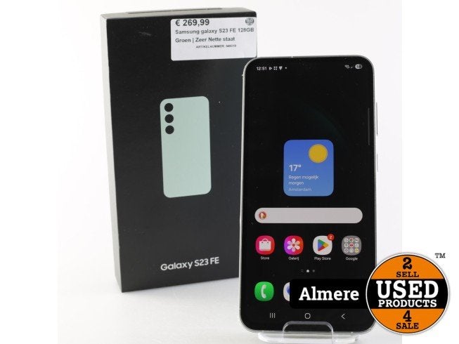 Samsung galaxy S23 FE 128GB Groen | Zeer Nette staat, Telecommunicatie, Samsung, Zo goed als nieuw, Support@Samsung.com, 129, Samsung-ro, Yeongtong-gu
Suwon-si, Gyeonggi-do 16677
South Korea