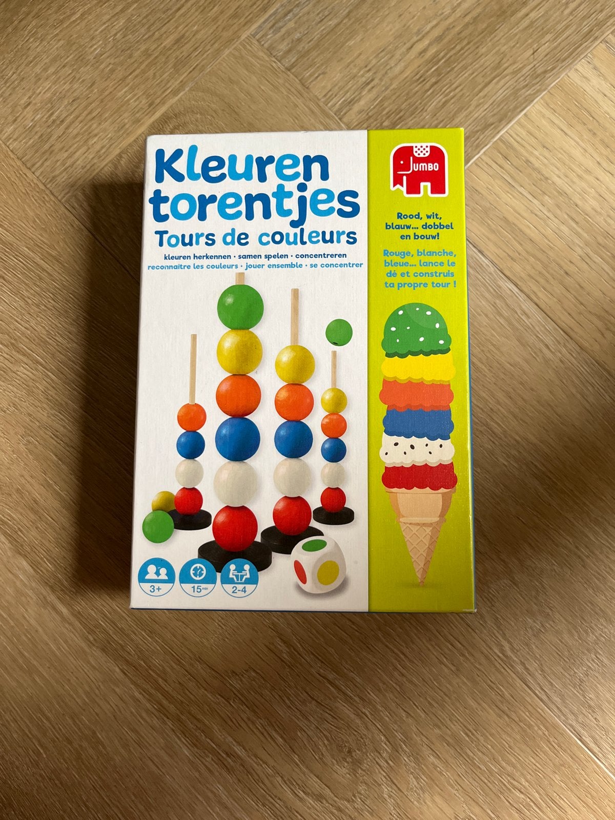 Jumbo Kleuren Torentjes - Educatief Stapelspel, Drie of vier spelers, Ophalen of Verzenden, Gebruikt
