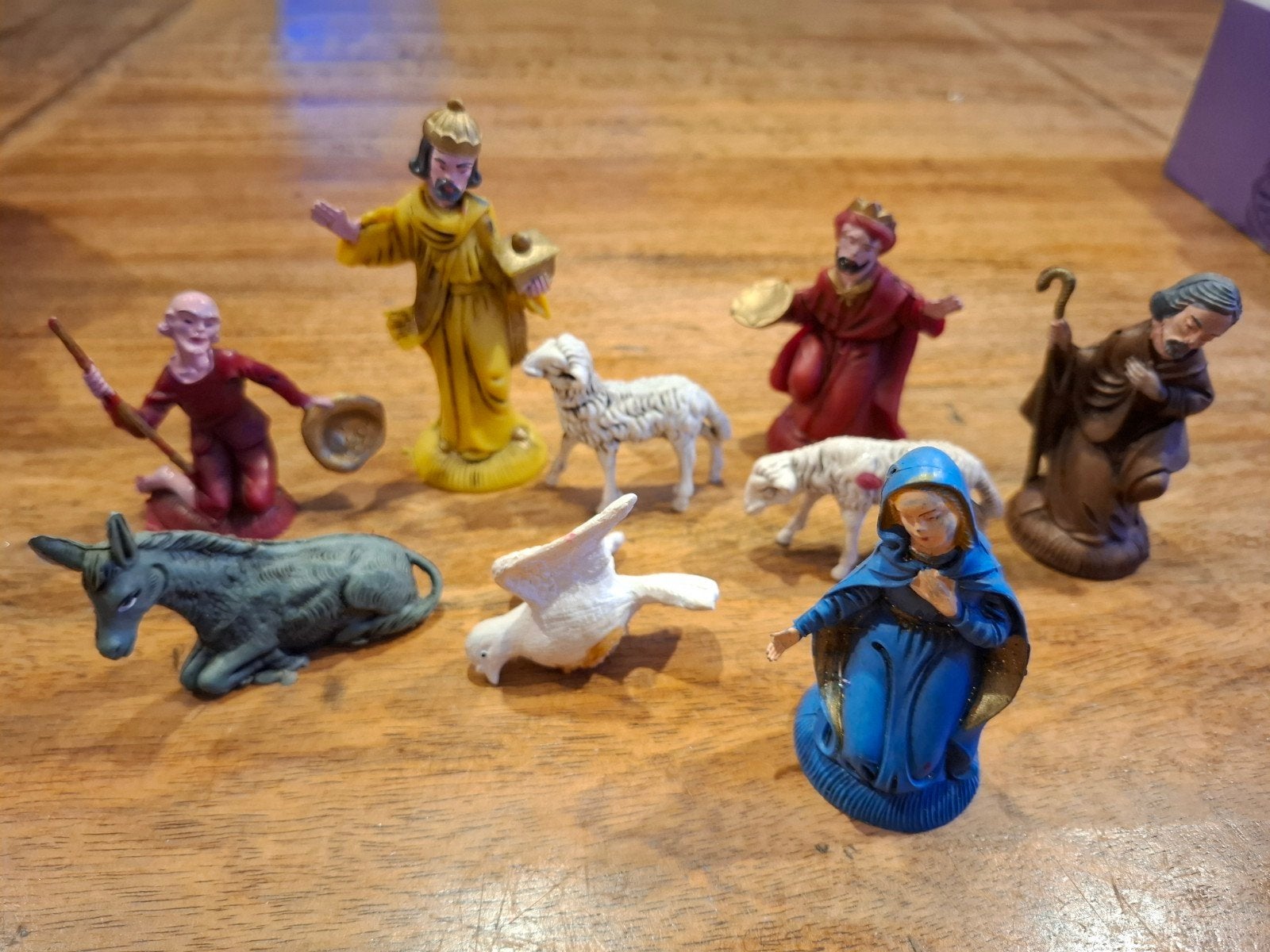 Kerststalbeeldjes - Complete set, Ophalen of Verzenden, Gebruikt