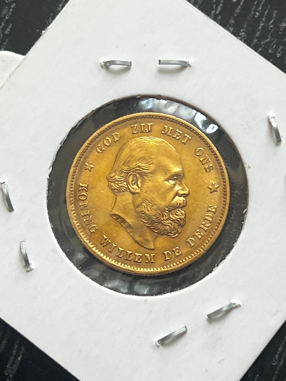Gouden tientje 1876, Postzegels en Munten, Ophalen of Verzenden, Koning Willem III, 10 gulden, Goud