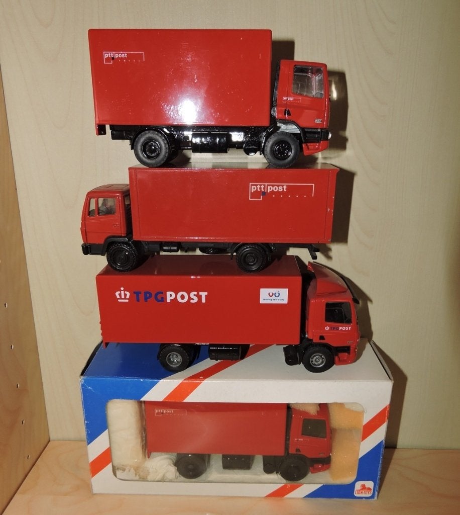 Lion toys 1:50 daf mercedes NZG bakwagens ptt tpg post, Hobby en Vrije tijd, Modelauto's | 1:50, Ophalen of Verzenden, Gebruikt