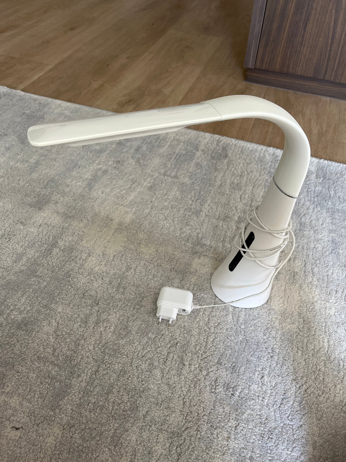 Witte LED Bureaulamp T10 - Dimbaar en Verstelbaar, Ophalen, Dimbaar, Overige merken, Wit