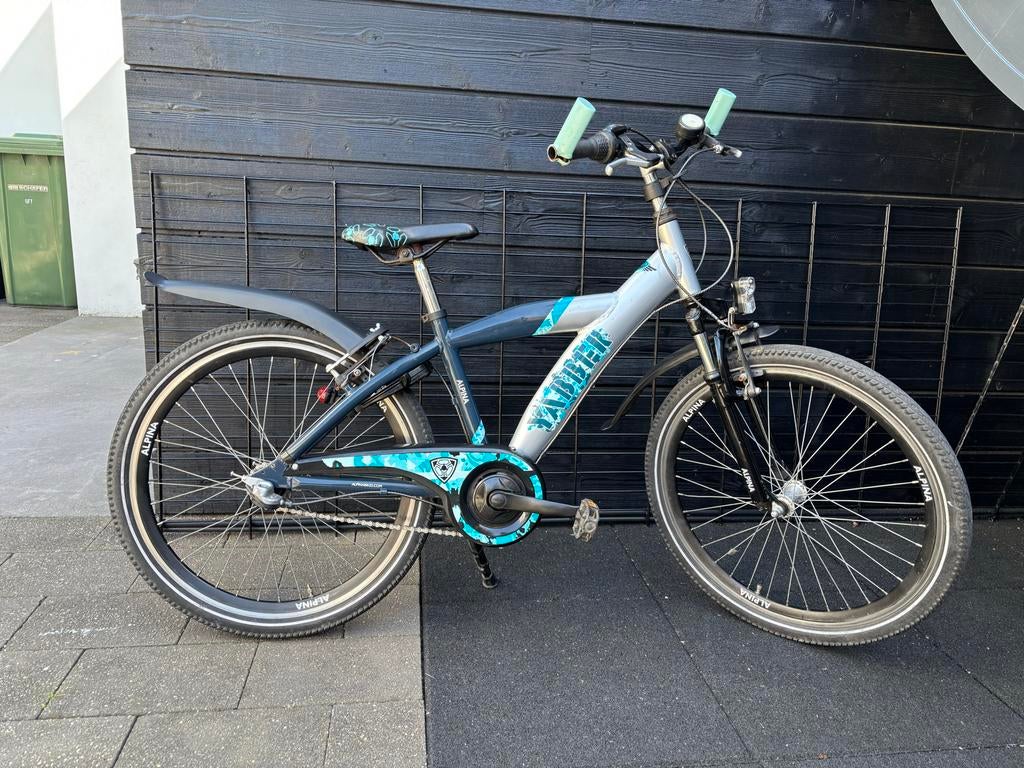 Alpina Yabber kinderfiets, Ophalen, Terugtraprem, Versnellingen, Gebruikt