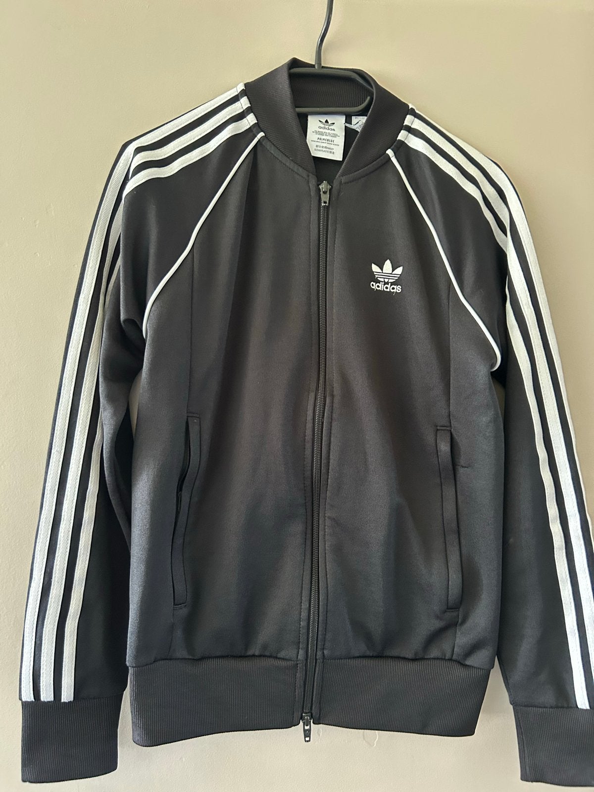 Adidas Primeblue Trainingsjack Zwart Maat XS, Ophalen, Zo goed als nieuw, Maat 34 (XS) of kleiner, Zwart