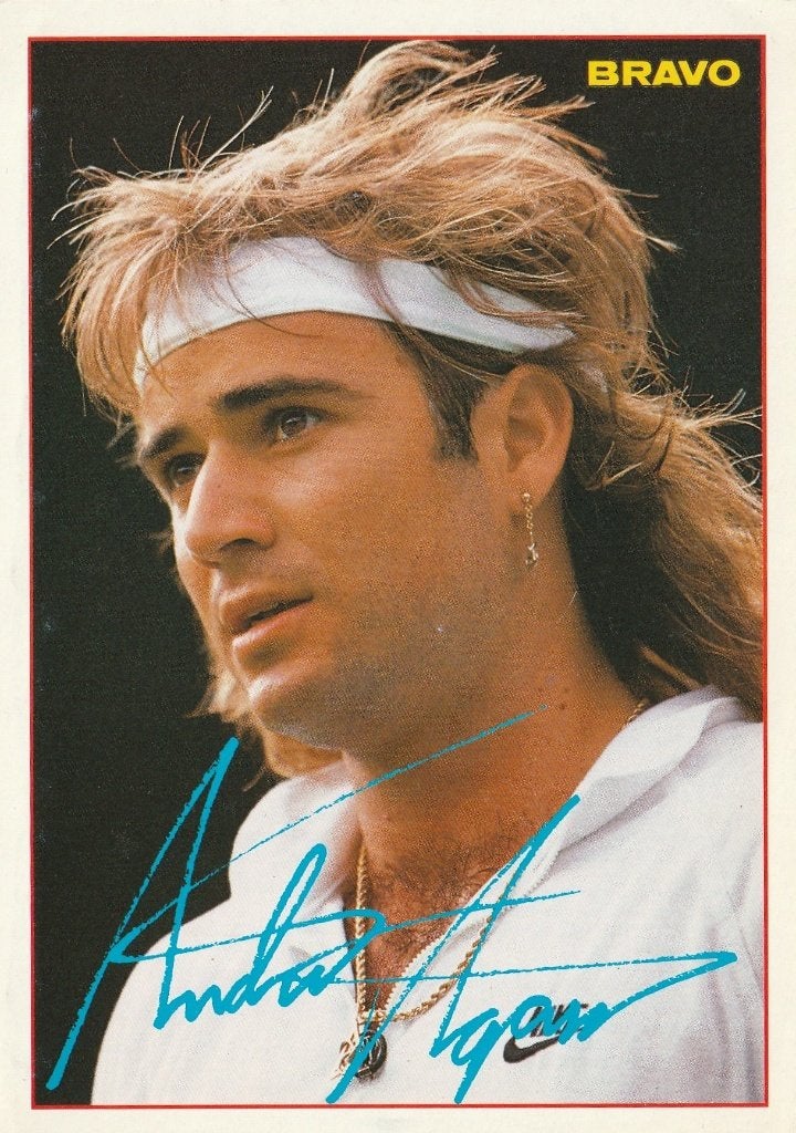 Kaart Andre Agassi - BRAVO-Autogrammkarte, Verzenden, Gebruikt, Foto of Kaart