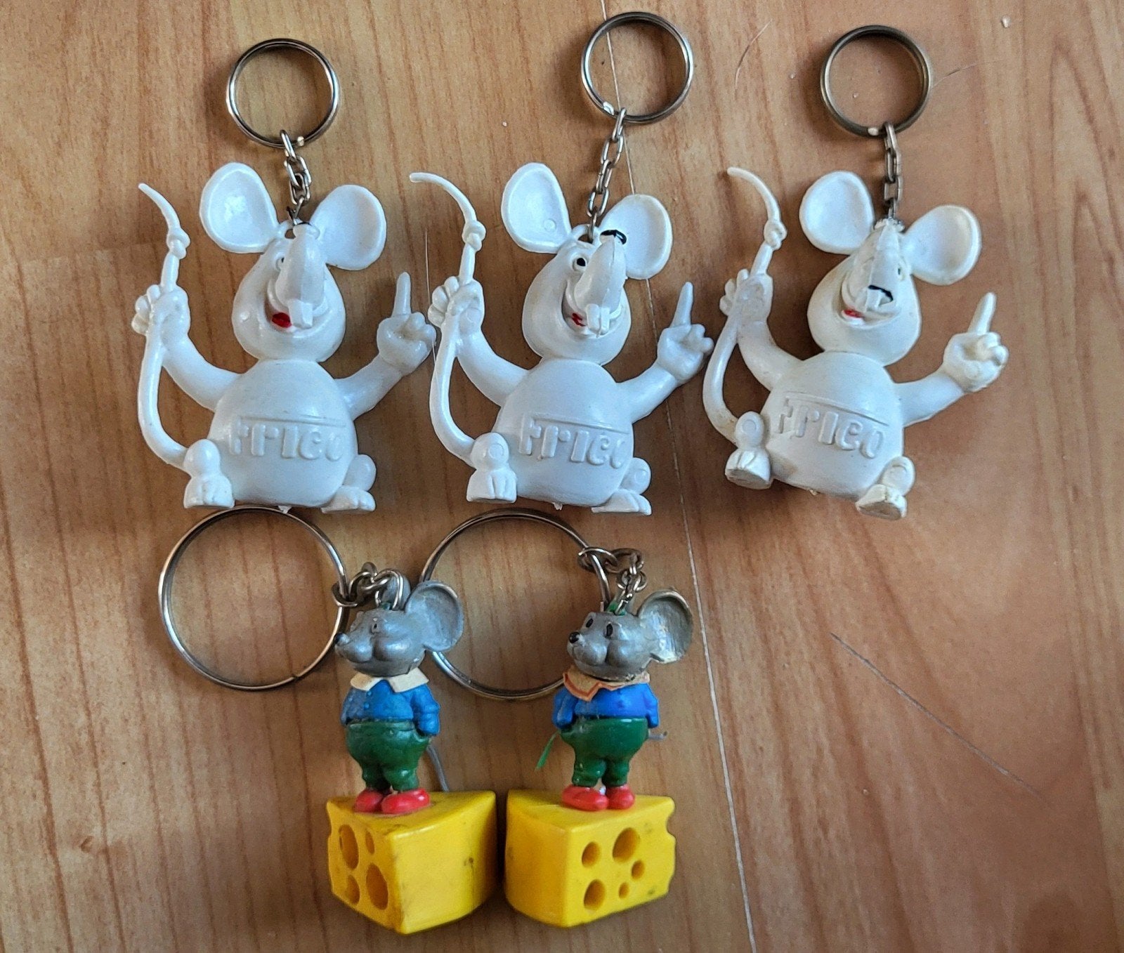 Frico muis sleutelhangers (jaren '60/'70), Verzenden, Gebruikt