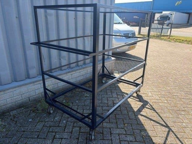 2x verrijdbare karren, 100 liter of meer, Ophalen of Verzenden, Gebruikt, Transportkar
