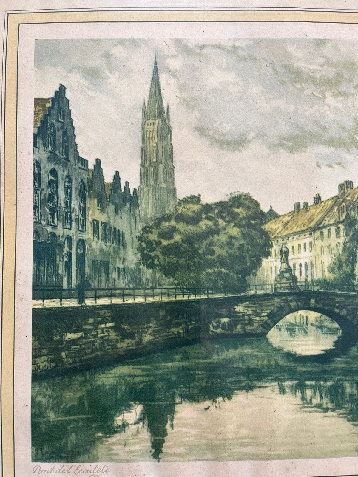 VAN DOORN ART. —  PONT DE L’ÉCOUTÈTE.., Antiek en Kunst, Ophalen of Verzenden
