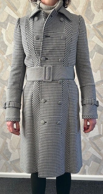 Tommy Hilfiger Zendaya Pied-De-Poule Trenchcoat Maat 6 / XS, Nieuw, Maat 34 (XS) of kleiner, Tommy Hilfiger, Meerkleurig