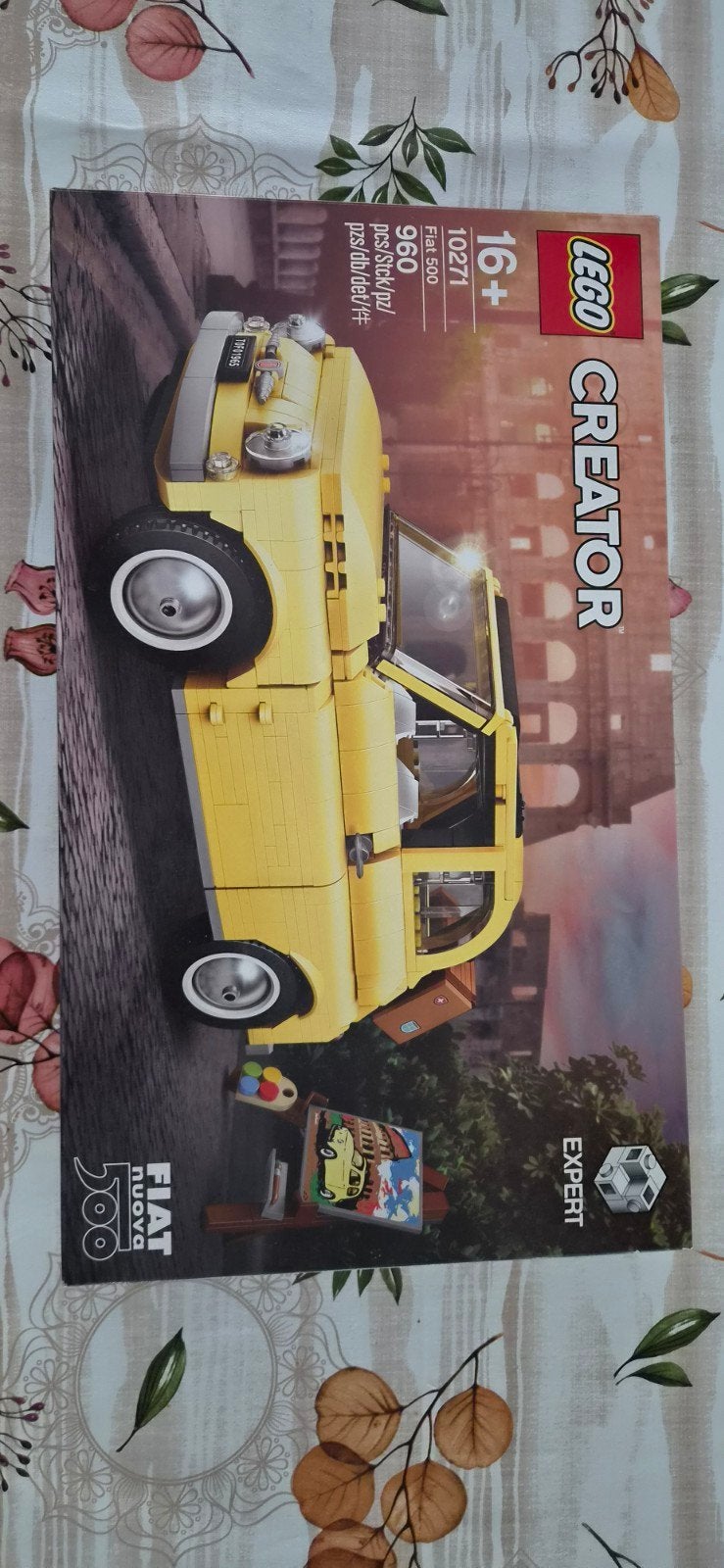 LEGO Creator Expert Fiat 500 (10271) met displaycase, Ophalen, Compleet, Lego, Zo goed als nieuw