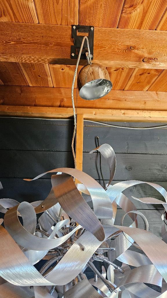 Design hanglamp en plafonnière, Ophalen, Gebruikt, Modern, Metaal