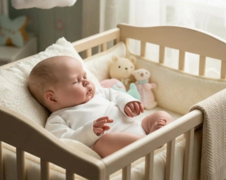 Nieuwe Reborn Babypop  ± 50cm met accesoires T.E.A.B., Ophalen of Verzenden, Nieuw, Babypop