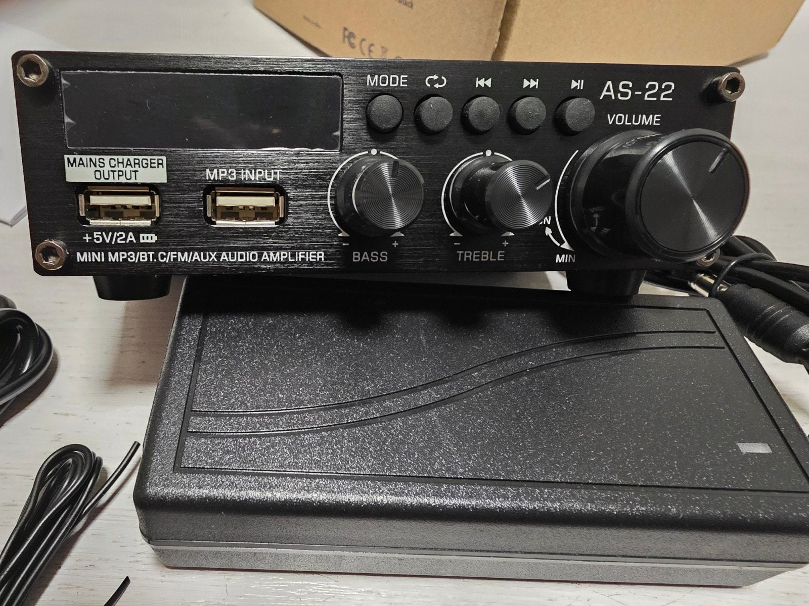 Mini MP3/BT/FM/AUX Audio Versterker AS-22, Overige merken, Nieuw, Ophalen of Verzenden, Minder dan 60 watt