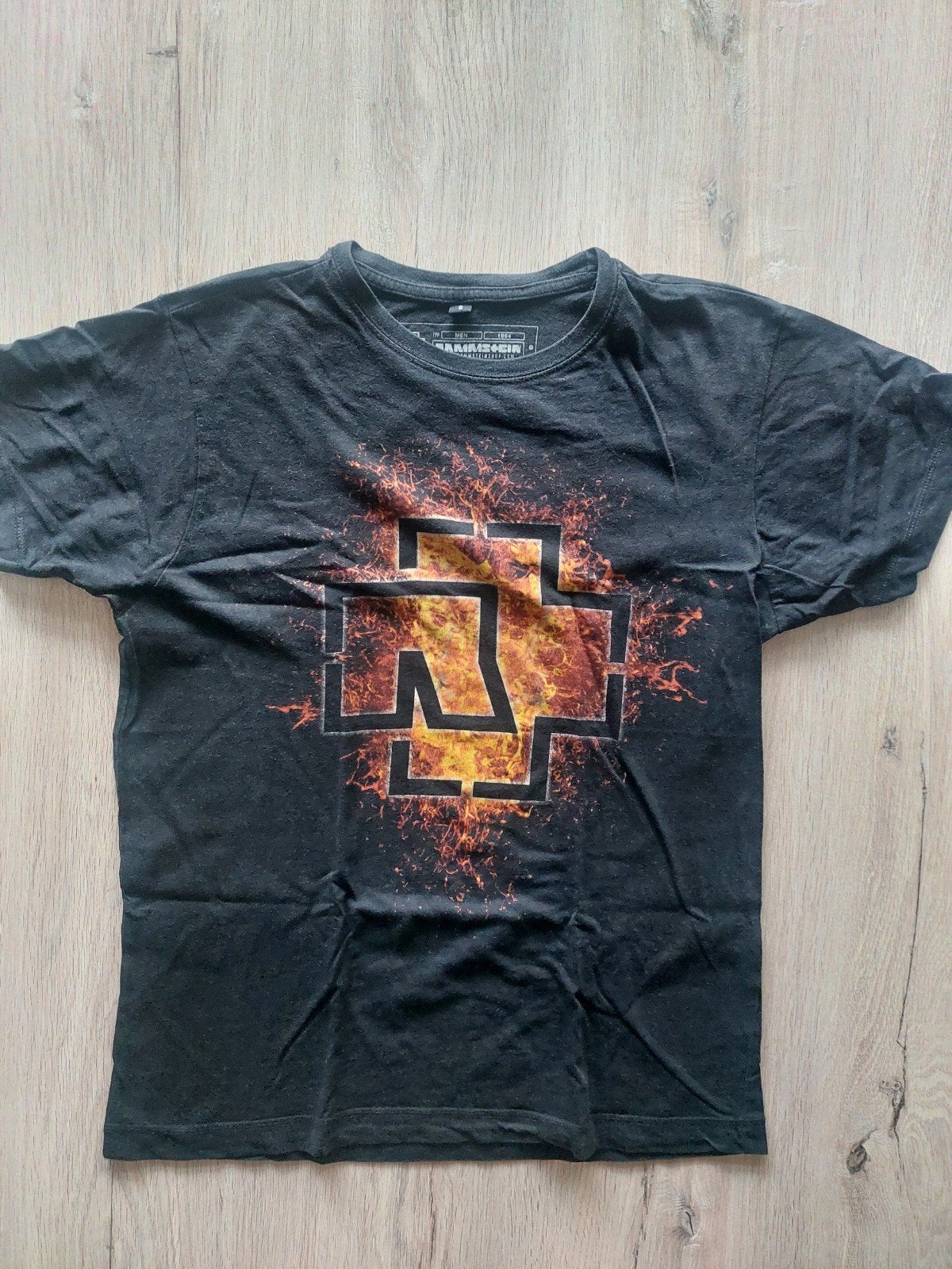 Zwart Rammstein T-shirt Maat S, Zwart, Ophalen of Verzenden, Rammstein, Gedragen