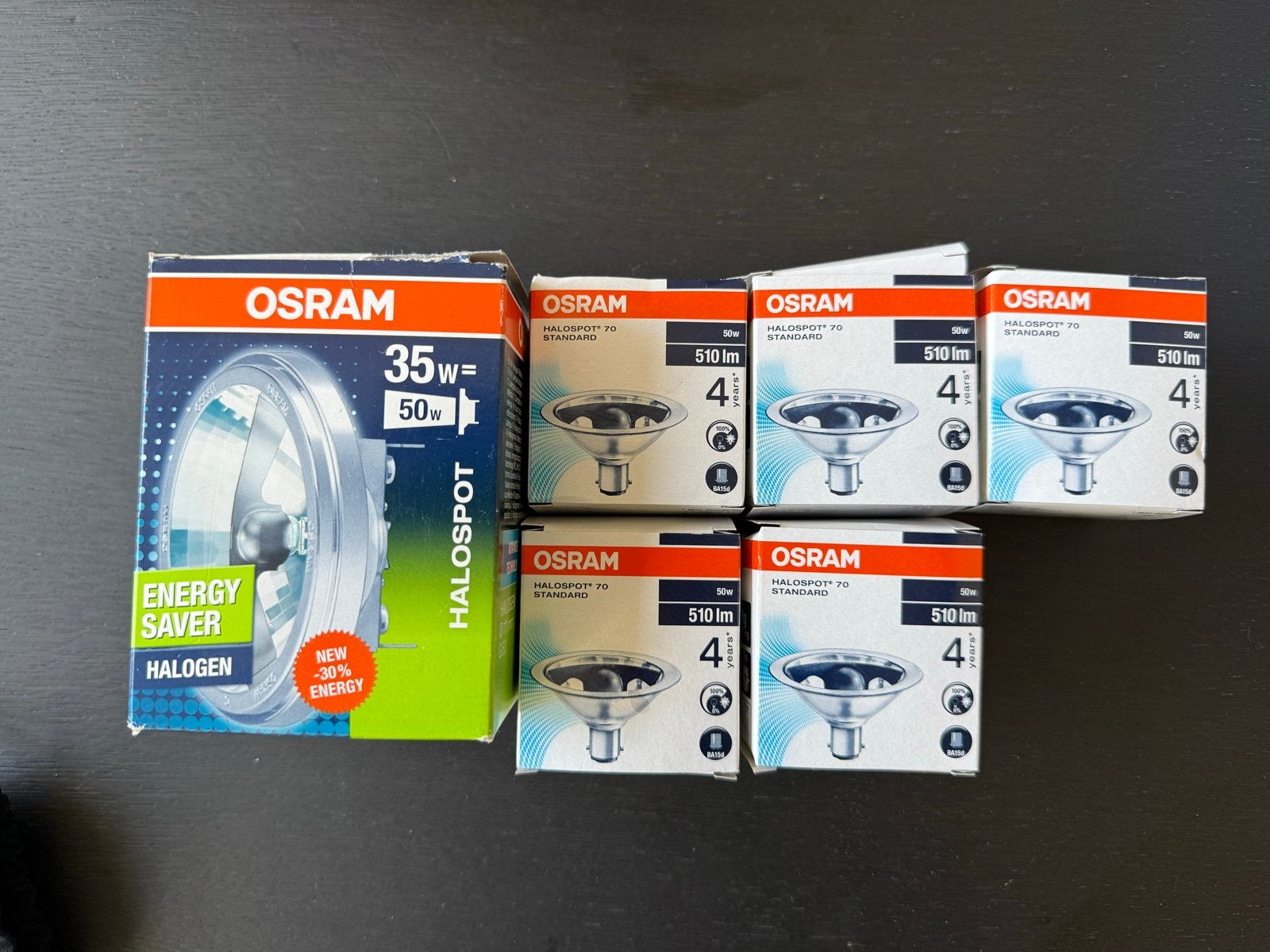 OSRAM Halogeenlampen: HALOSPOT 70 en HALOSPOT 111 ECO, 30 tot 60 watt, Osram, Nieuw, Overige fittingen