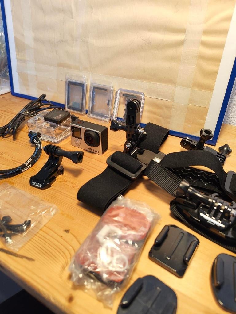 GoPro Hero 4 Black + uitgebreide accessoires, Audio, Tv en Foto, Actiecamera's, Ophalen of Verzenden, GoPro