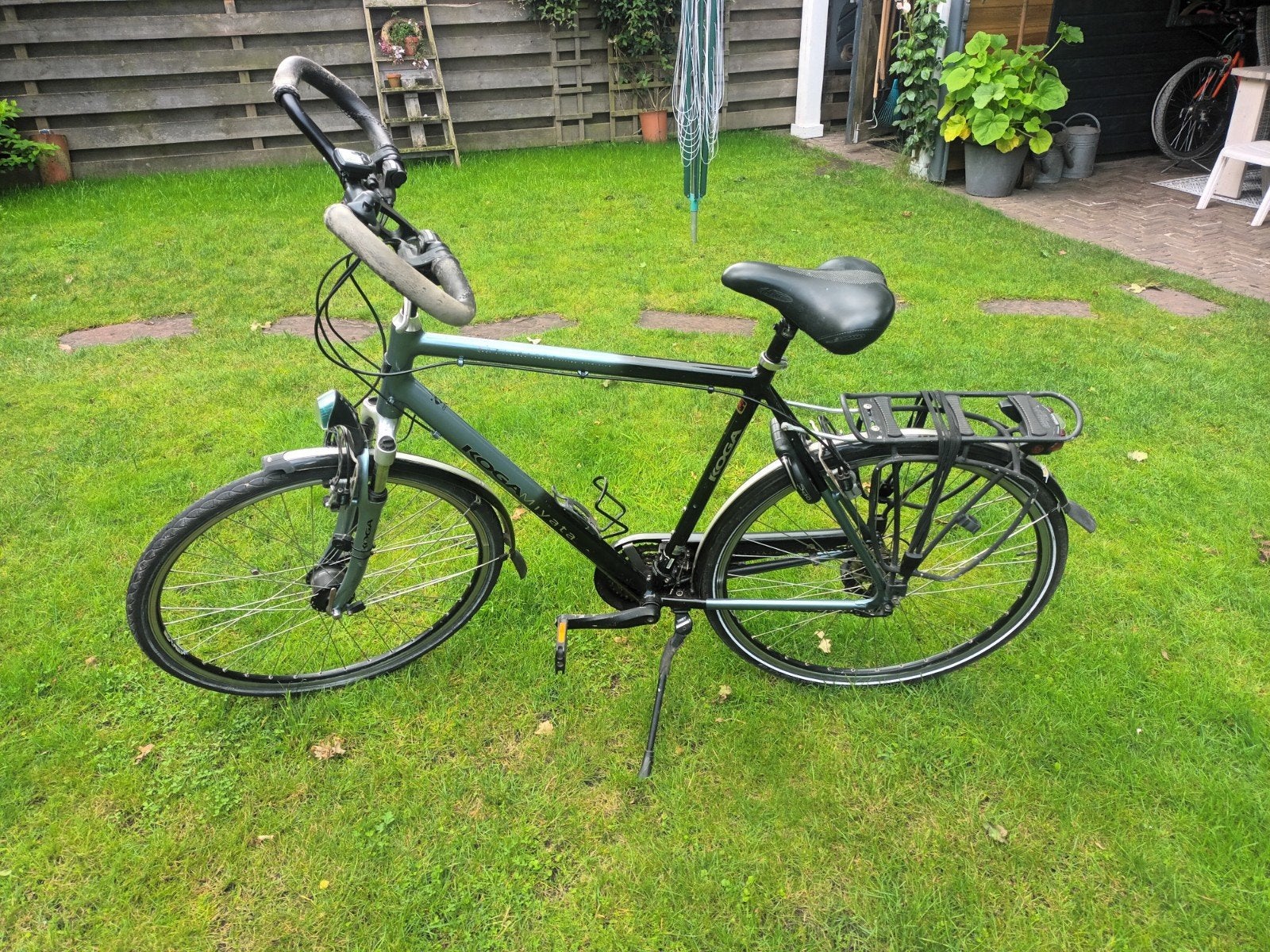 Koga Miyata Toerfiets 27 versnellingen - Framemaat 60 cm, Ophalen, 28 inch, Vering, Velgrem