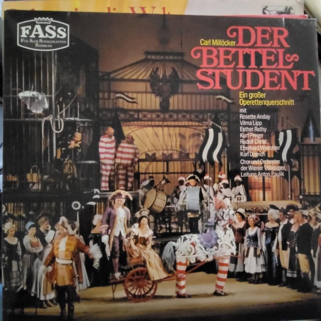 Carl Millöcker Der Bettelstudent en nog grammofoonplaten lp, Cd's en Dvd's, Vinyl | Klassiek, Gebruikt, Opera of Operette, Ophalen of Verzenden