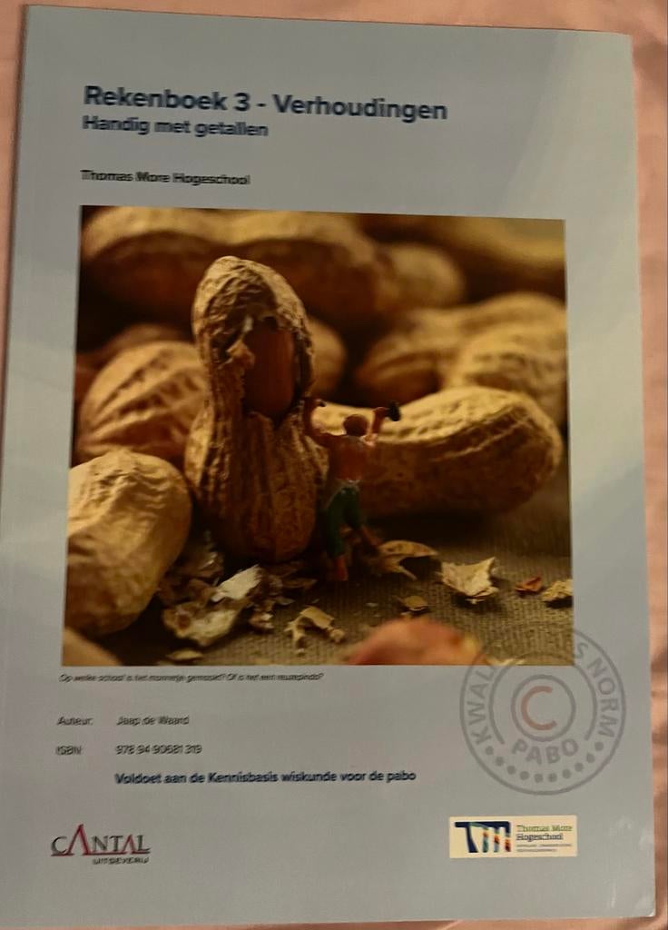Rekenboek 3 - Verhoudingen (Thomas More Hogeschool), Boeken, Ophalen of Verzenden, Beta, Zo goed als nieuw, HBO