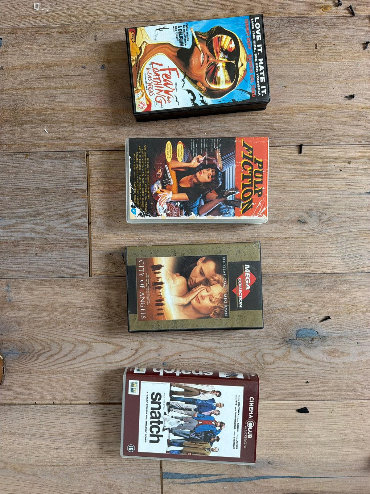 VHS-collectie: Pulp Fiction, Snatch, Fear and Loathing, City, Vanaf 16 jaar, Ophalen of Verzenden, Actie en Avontuur, VHS