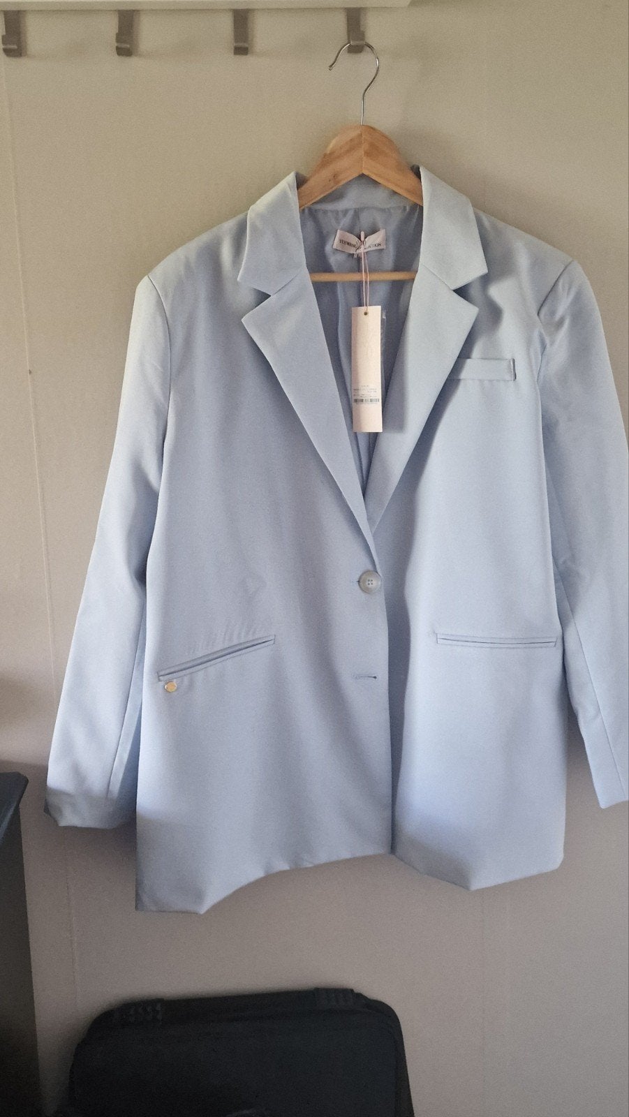 Lichtblauwe blazer van Jayley Collection, maat L, Kleding | Dames, Jayley Collection, Ophalen of Verzenden, Zo goed als nieuw