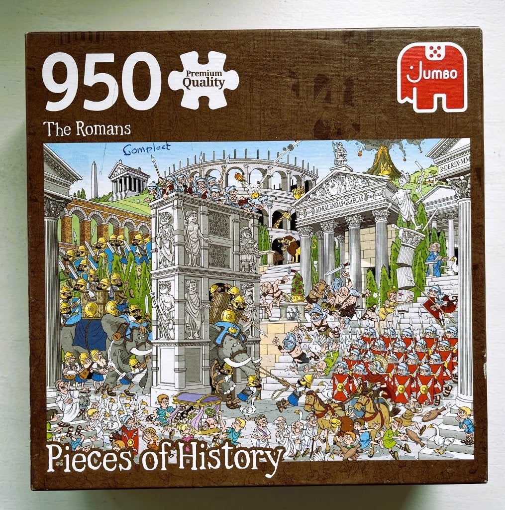 Jumbo Puzzel 950 - De Romeinen, Ophalen of Verzenden, 500 t/m 1500 stukjes, Zo goed als nieuw, Legpuzzel