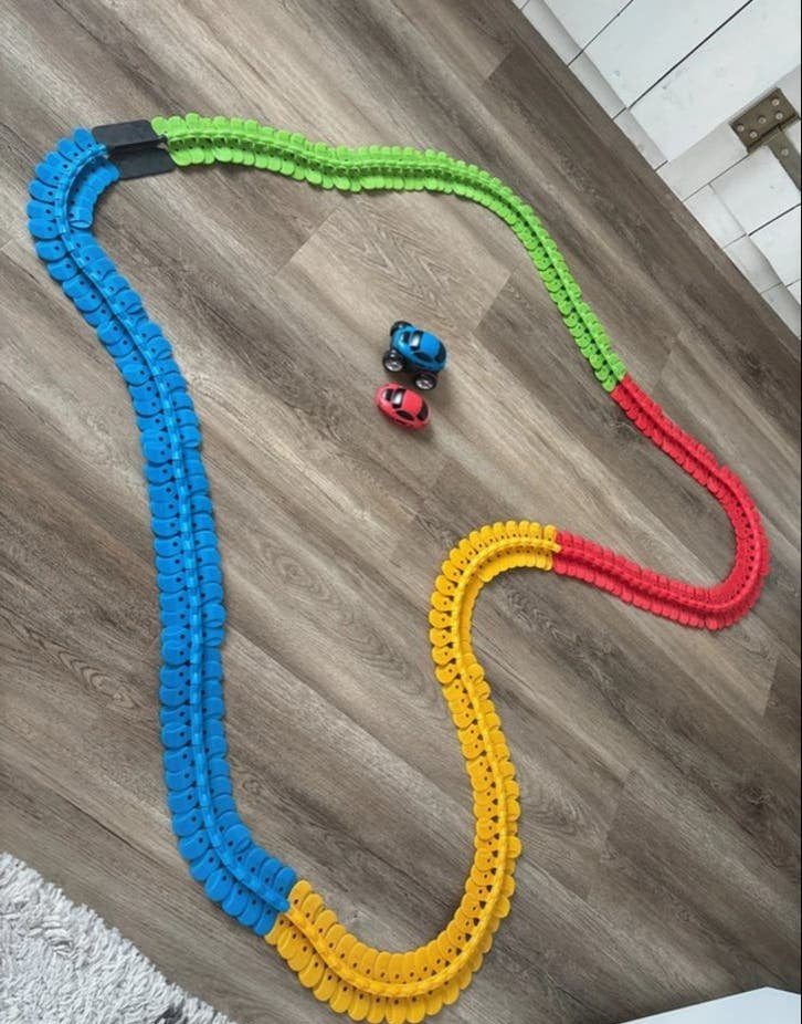 Smoby Flextreme Discovery Racebaan Set - Flexibele Baan, Racebaan, Zelf te bouwen, Zo goed als nieuw, Elektrisch