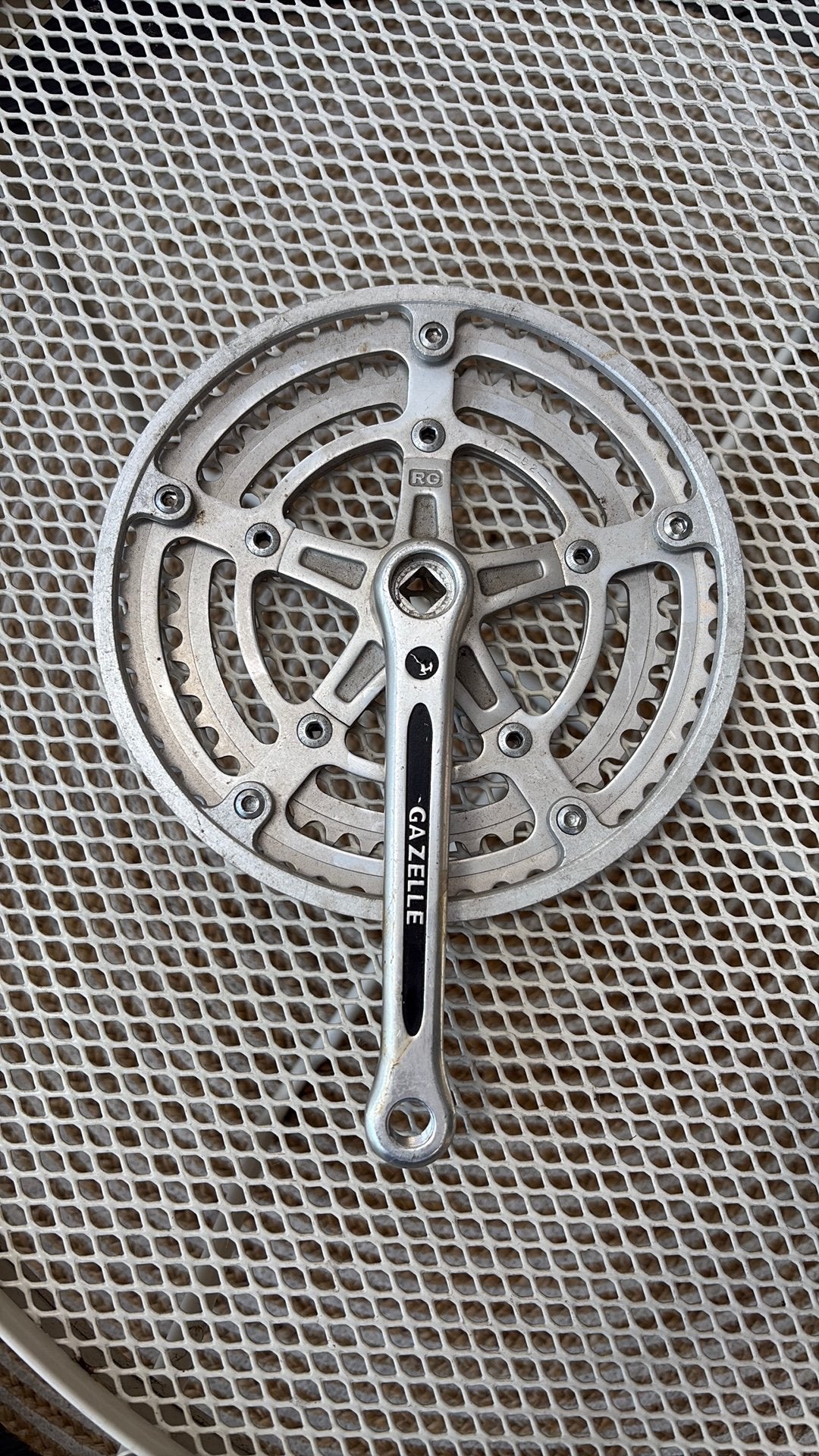 Rechter gazelle crank, Crankstel of Pedalen, Nieuw, Ophalen of Verzenden, Aluminium