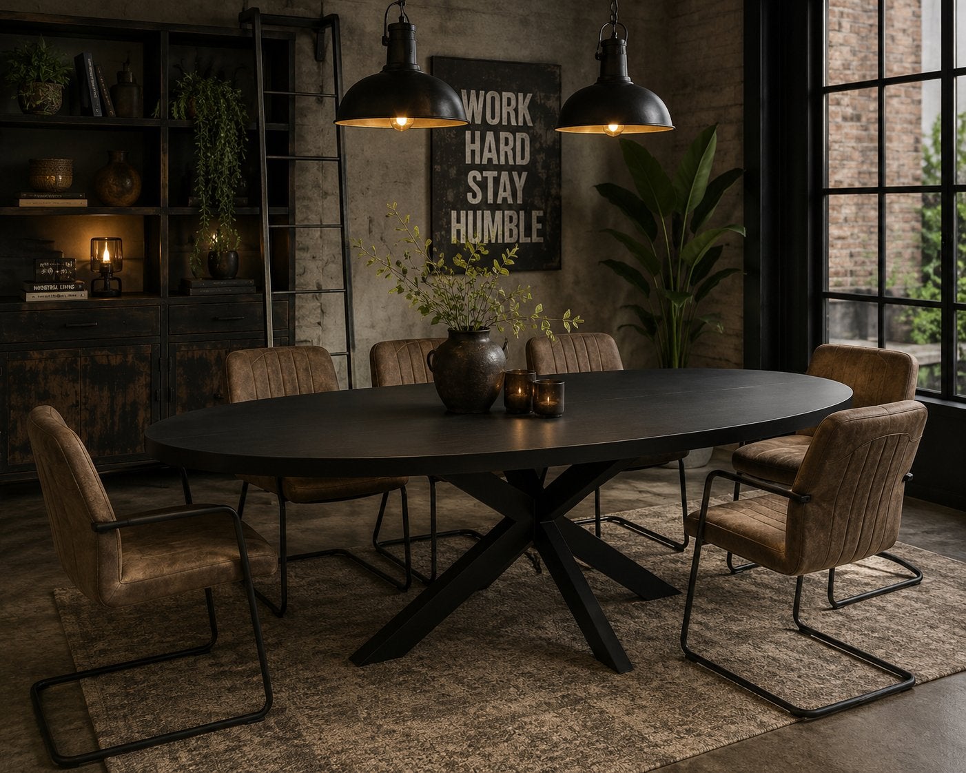 Zwarte deens ovale eettafel 150x90x77 nu 175,-, Ophalen, 100 tot 150 cm, Rj, Industriweg 25