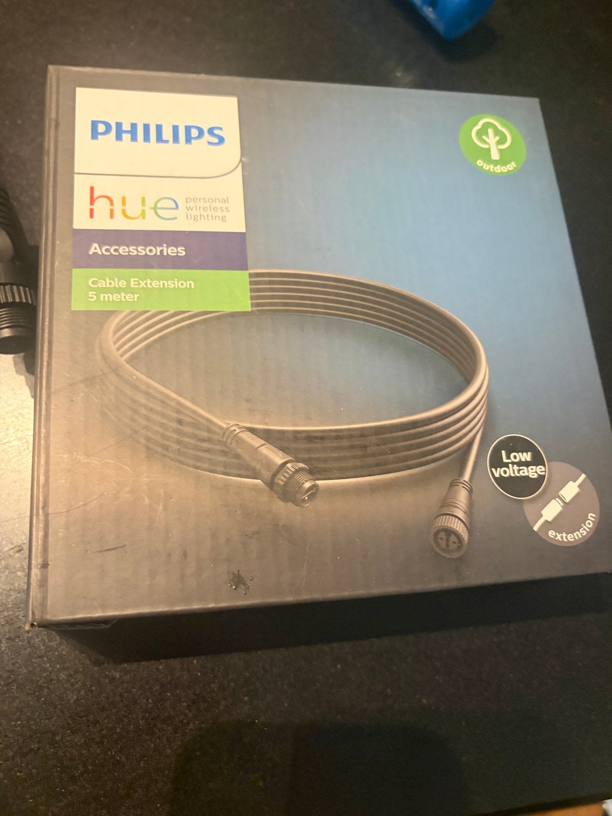 2 x Philips Hue Outdoor Verlengsnoer 5 Meter voor Lily Spot, Tuin en Terras, Ophalen of Verzenden, Nieuw, Overige typen, Waterbestendig