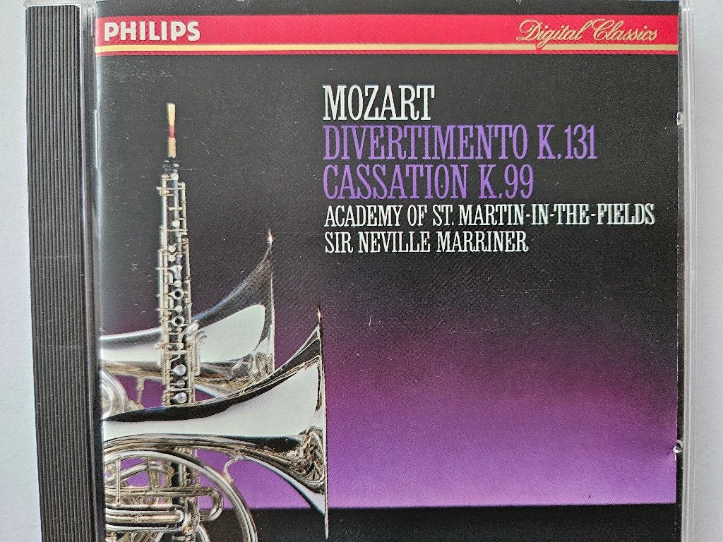 Mozart - Diversimento K131+ Cassation K99 - Marriner, Kamermuziek, Mozart, Ophalen of Verzenden, Zo goed als nieuw