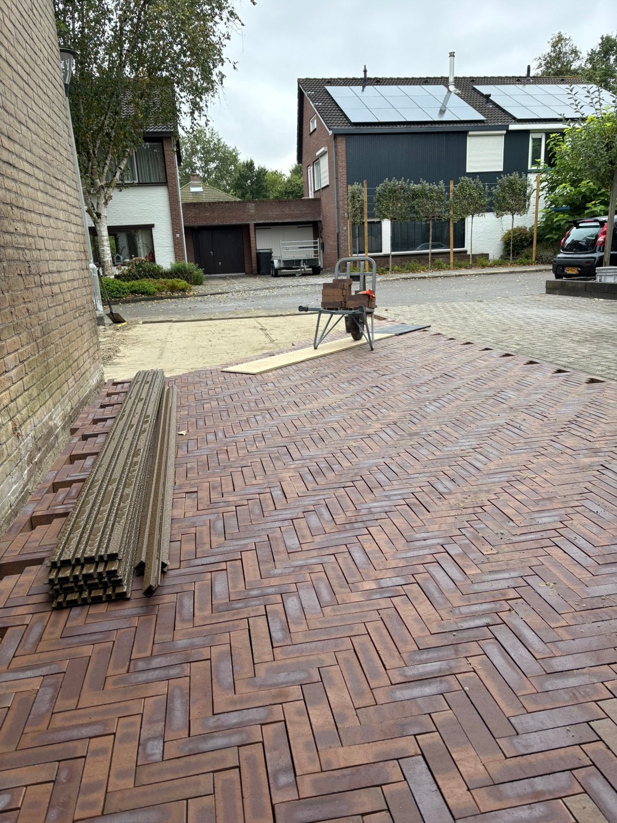 Hardgebakken klinkers 20x5x6 cm cirka 11m2 nieuw op pallet, Tuin en Terras, Tegels en Klinkers, Ophalen, Overige materialen, Klinkers