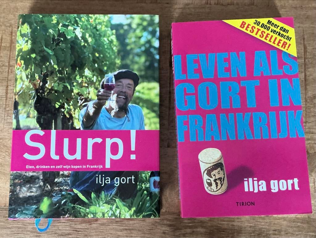 Ilja Gort Boeken: Slurp! & Leven als Gort in Frankrijk, Ophalen, Zo goed als nieuw, Nederland