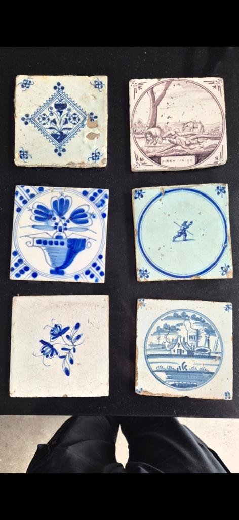 Antieke Nederlandse Wandtegels - Diverse Motieven, Antiek en Kunst, Ophalen of Verzenden