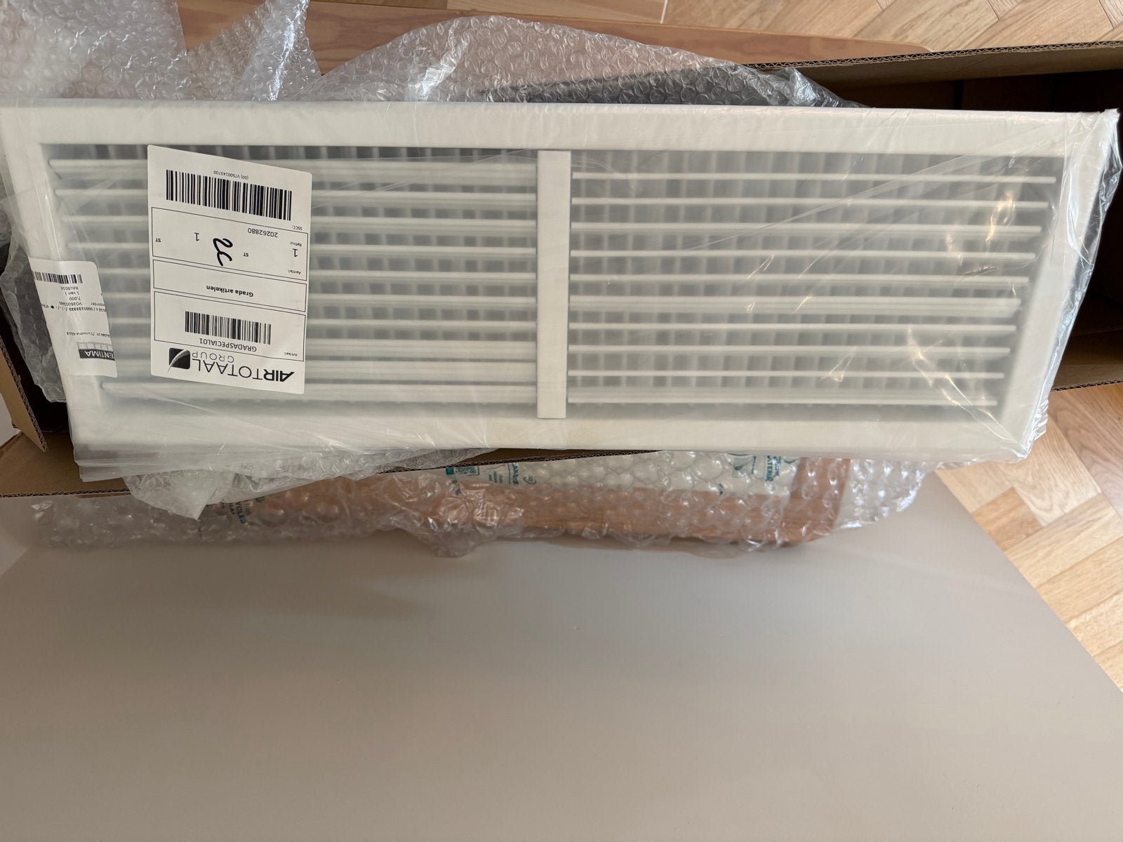 NIEUW - Ventima ventilatierooster 650x200mm inbouw, Ophalen of Verzenden, Nieuw, Ventilator