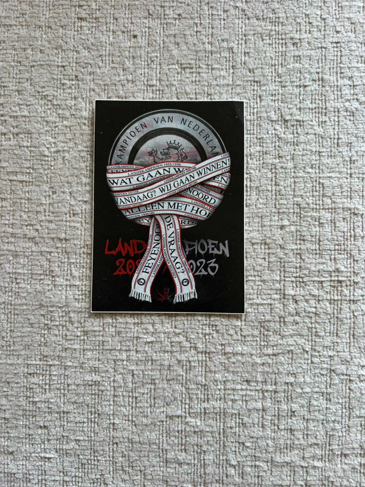 Feyenoord sticker, Verzenden