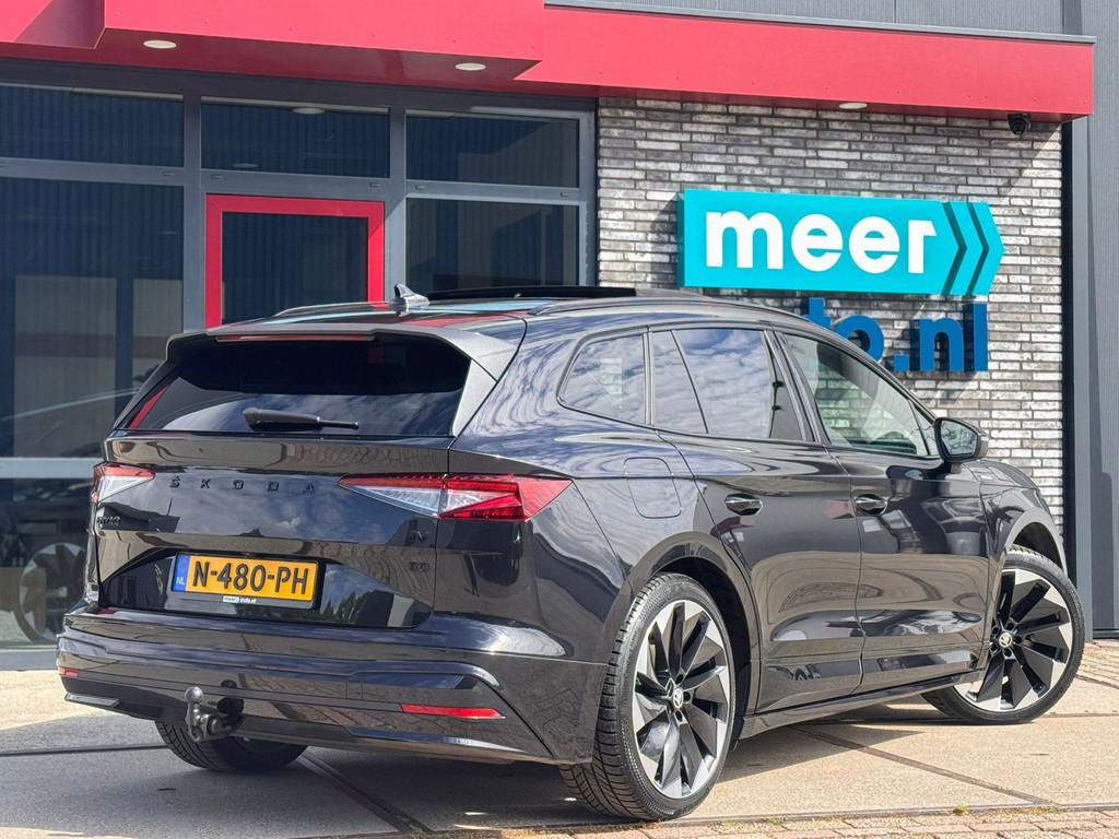 Skoda Enyaq iV 80 Sportline SOH 93.7% l PANO l TREKHAAK l CA, Auto's, Skoda, Automaat, Achterwielaandrijving, Gebruikt, 750 kg