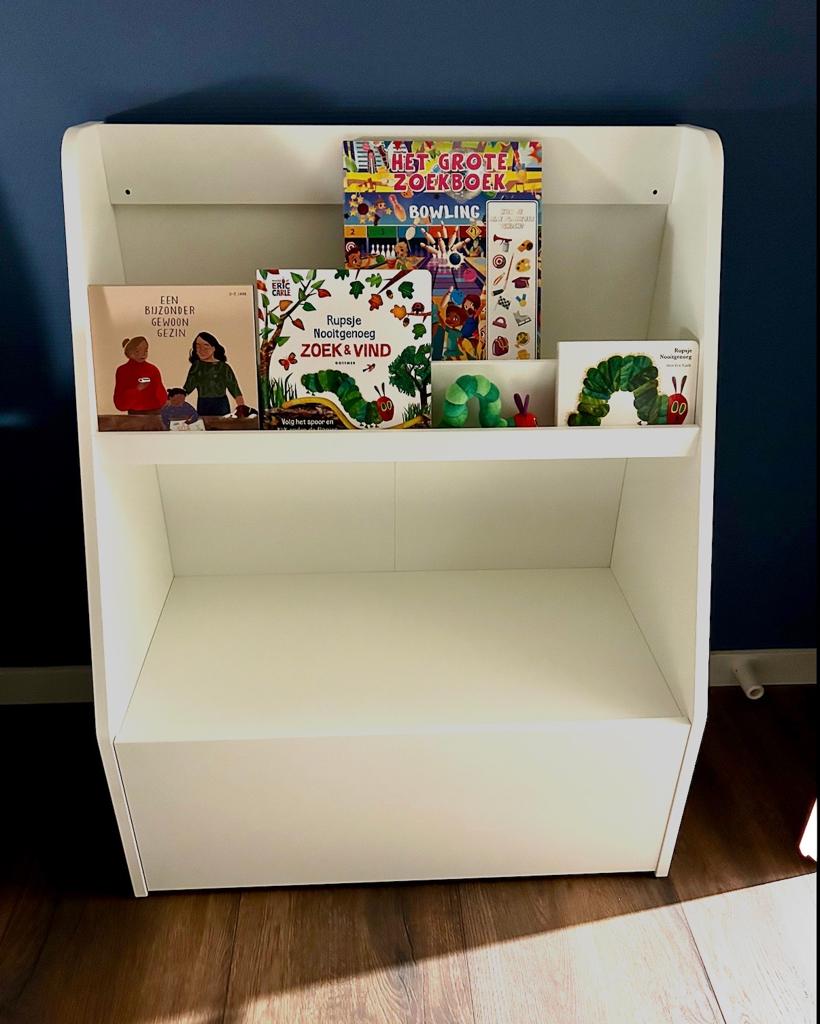 IKEA Bergig Boekenkast met grote lade - Kinderkamer, Ophalen, Gebruikt, 100 tot 150 cm, 50 tot 100 cm