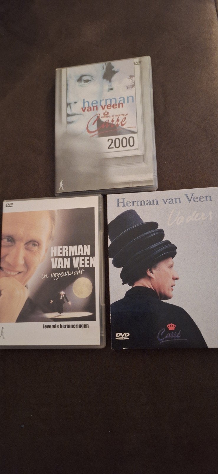 Herman van Veen DVD Boxset: Carré 2000, In Vogelvlucht, Vade, Gebruikt, Alle leeftijden, Boxset, Muziek en Concerten