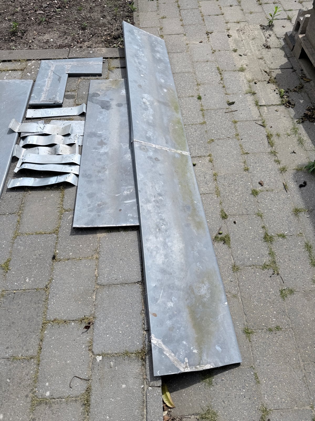 Zinken afdekplaat - Diverse afmetingen, Doe-het-zelf en Verbouw, Metalen, Ophalen, Gebruikt, Overige metalen