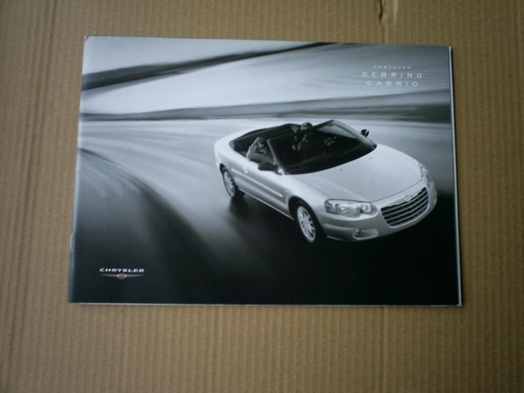 Chrysler [ Chrijsler ] Sebring Cabrio + Prijslijst 2003, Verzenden, Zo goed als nieuw, Overige merken