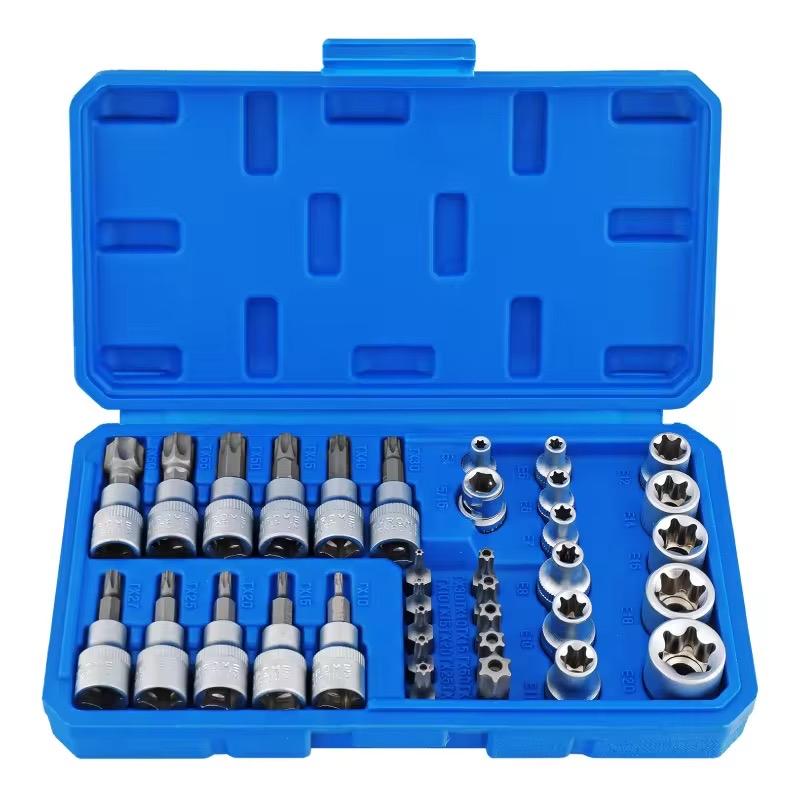 34-delige Torx Bitset 3/8 en Doppen Set in Koffer, Ophalen of Verzenden, Nieuw